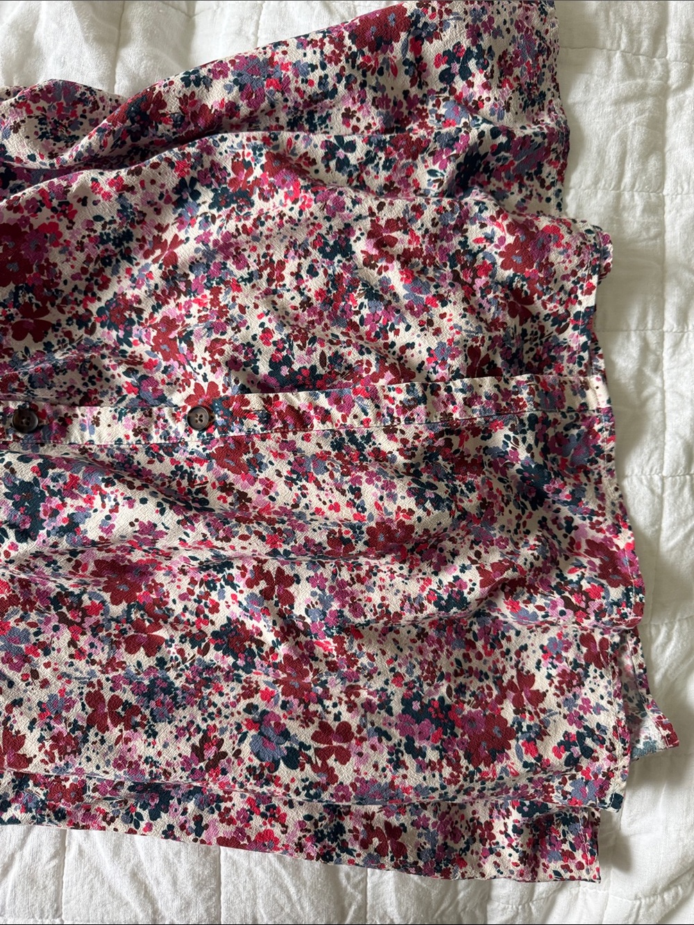 Floral V-Neck Midi Dress in Pink - Picture 6 of 8